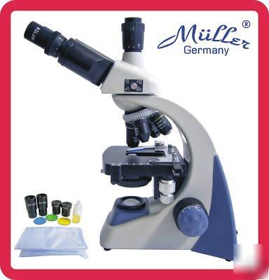 New trinoculare biological microscope 40-2000X | stage 