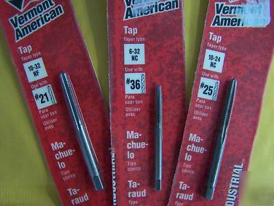New vermont american industrial tap asst. tapper type - 