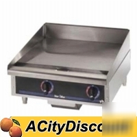New star max 24IN flat gas grill griddle w/thermostat