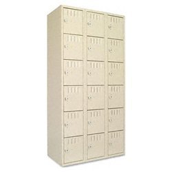 New triple stack box locker unit, 18 compartments, s...