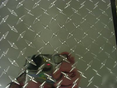 Silver diamond plate metallic vinyl 8