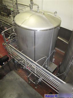 Used-tank, cherry burrell, 2,400 gallon, stainless st