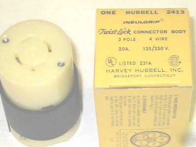 2 L14-20R hubbell 2413 3P 4W cord end HBL2413 L14-20C 