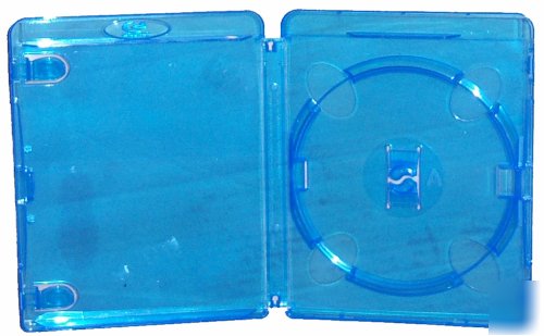 5 blue blu ray dvd blank empty single storage case 11MM