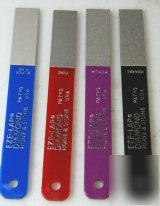 Eze-lap diamond hones set of 4 for chisels etc