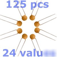 Multilayer ceramic capacitor set 125PCS 24 values kit 