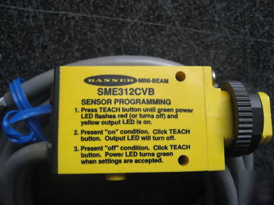 New banner engineering mini beam SME312CVB sensor 