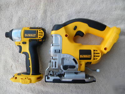 New dewalt 18 volt DC330 jig saw, DC825 impact xrp 18V