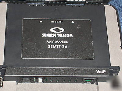 Sunrise telecom mtt voip sip H323 test module ssmtt-36