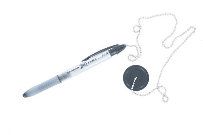 12 papermate security counter pen chain ball point pen