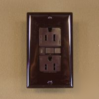 Cooper gfci VGF15B brown duplex receptacle 15A 125V gfi