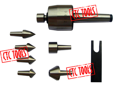 MT2 live center - 7 replaceable tips lathe turning #G53