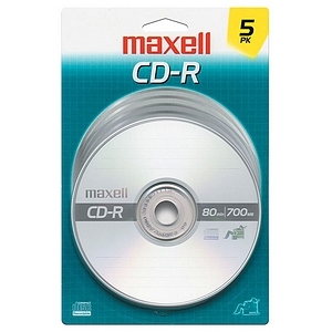 Maxell 648220 -maxell cd-r 700 48X 5PK 