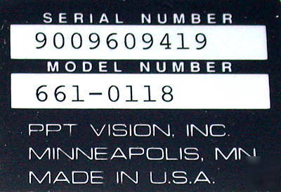 Nice passport 440 quality inspection system #661-0118