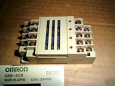 Omron G6B-4CB ,relay terminal block, coil 24VDC, japan