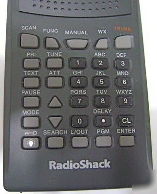 Radio shack pro-95 dual trunk-tracking handheld scanner