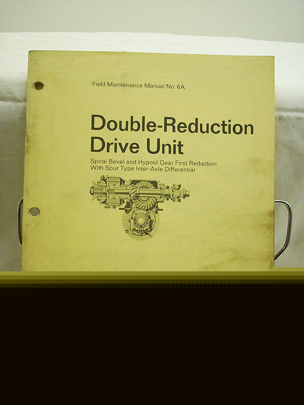 Rockwell double reduction drive unit maintenance manual