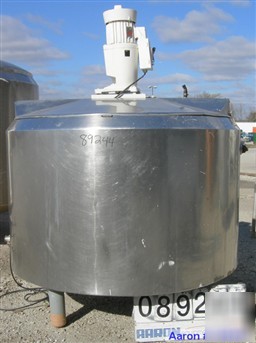 Used: kettle, 550 gallon, 304 stainless steel, vertical