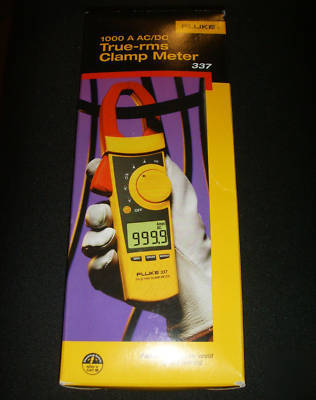 true rms fluke 337 clamp meter, extra probes ,pouch