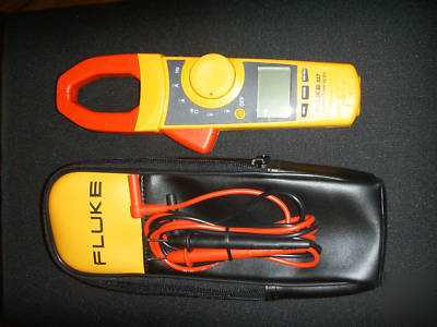  true rms fluke 337 clamp meter, extra probes ,pouch