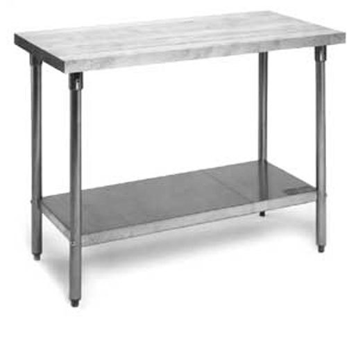 Eagle MT2448S bakers table, maple wood top, stainless s