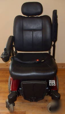 Invacare pronto M51 power wheel chair with surestep red
