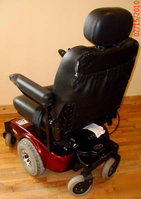 Invacare pronto M51 power wheel chair with surestep red