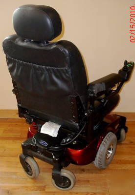 Invacare pronto M51 power wheel chair with surestep red