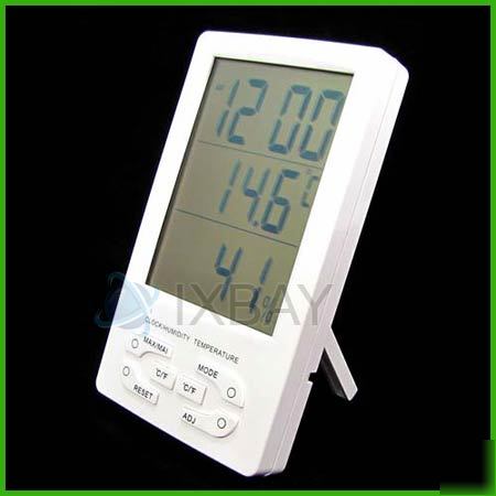 Lcd digital clocks thermometer hygrometers meter tester