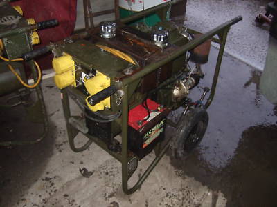 Lister petter diesel generator 4.5 kva keystart ex army