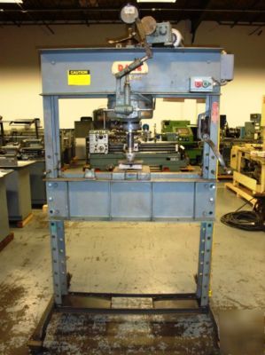 75 ton dake motorized/manual h-frame hydraulic press 