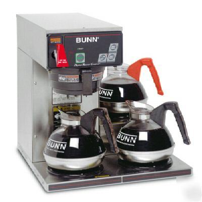 Bunn 12 cup, automatic digital coffee brewer w/faucet 
