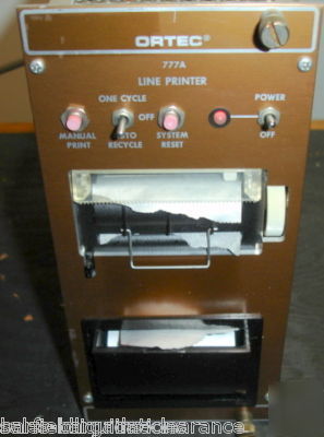 Eg&g ortec nim module # 777A line printer