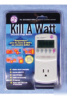 Kill a watt international/usa electricity usage monitor