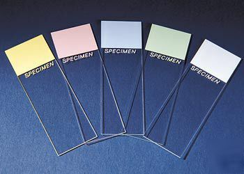 New 144 pcs of microscope slides, five-color selective, 