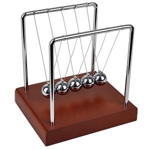 New desktop ton's cradle w/wood base 24-hour fun new 