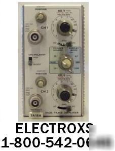 Tektronix 7A18A dual trace amplifier for oscilloscope