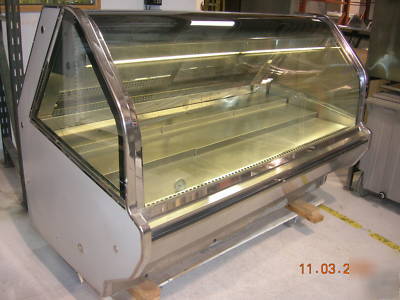 **6' alto-shaam, self contained meat case curved glass