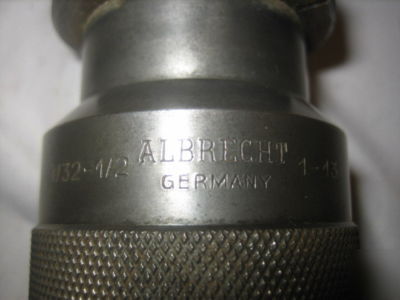 Albrecht machinist drill chuck tool 1/31 - 1/2