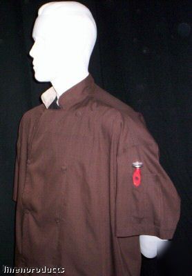 Coat chef jacket small baker cook catering navy blue ss