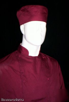 Coat chef jacket small baker cook catering navy blue ss