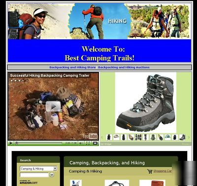 Exciting recreational outdoors website for sale 