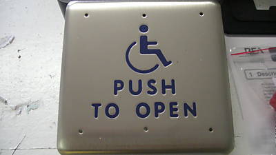 Lcn bea handicapped door push plates and boxes