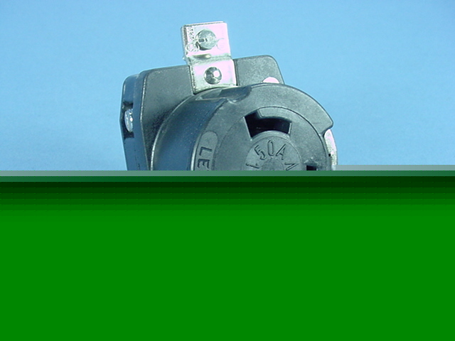 Locking receptacle non-nema 50A 125/250V marinco