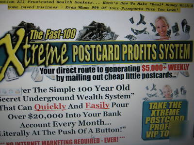 Mailing cheap little postcard , income for life . 