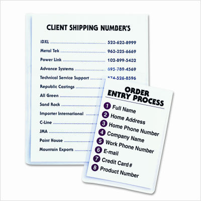 Shop ticket holders w self-adhesive back, 9X12, 50/box
