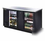 True tbb-3G| 2 section, glass door back bar cooler | 1