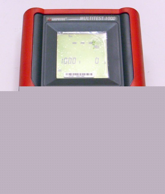 Amprobe mt-1000 multitest 1000 megohmmeter ground