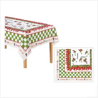 Chili pepper tablecloth - 50X70