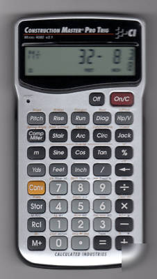 Construction master pro + trig 4080 calculated industri